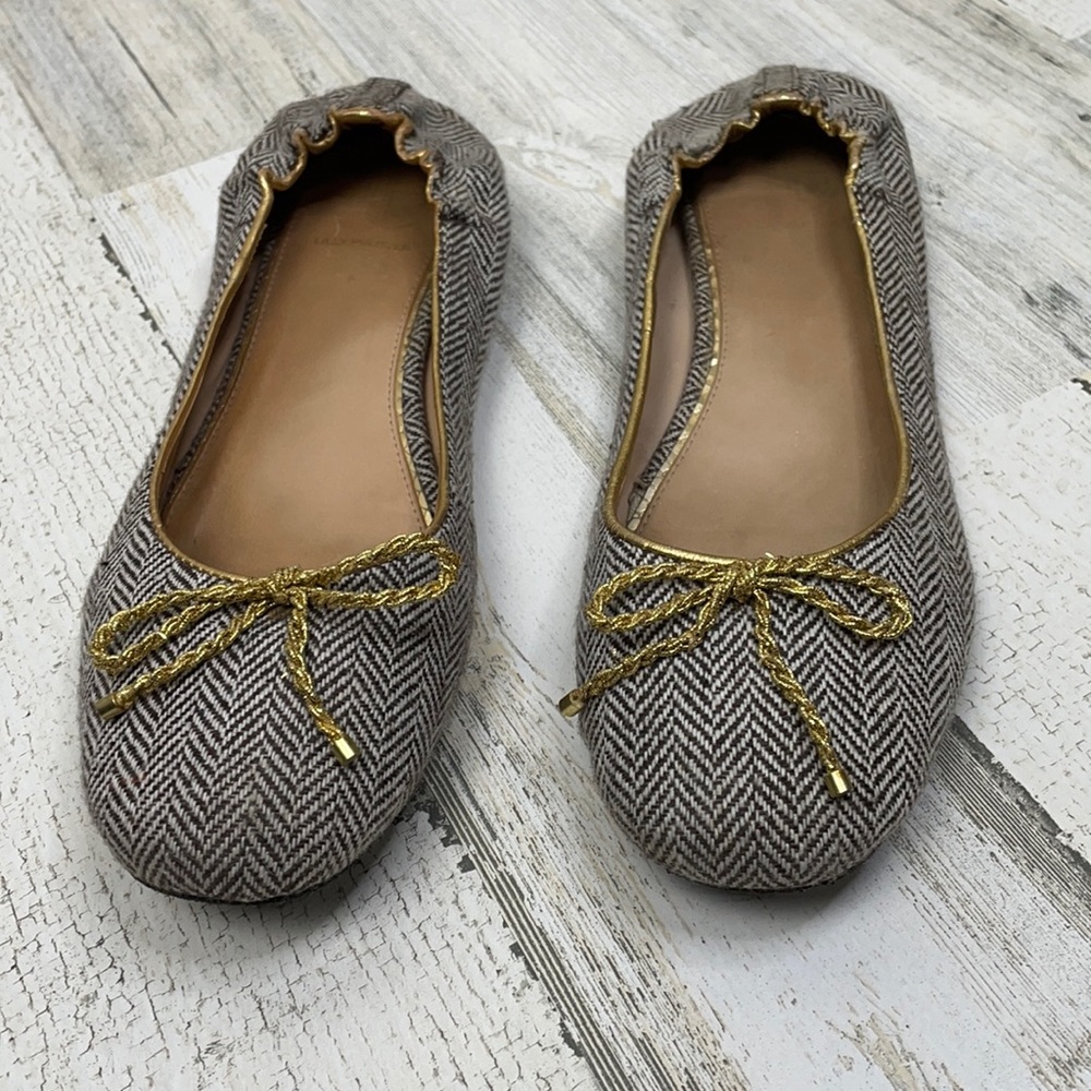 Lilly Pulitzer herringbone ballet flats - 9M